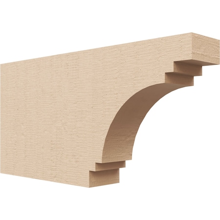 Ekena Millwork 2in. W x 6in. H x 12in. L Pescadero Woodgrain TimberThane Rafter Tail, Primed Tan RFTUR02X06X12PECRCPR